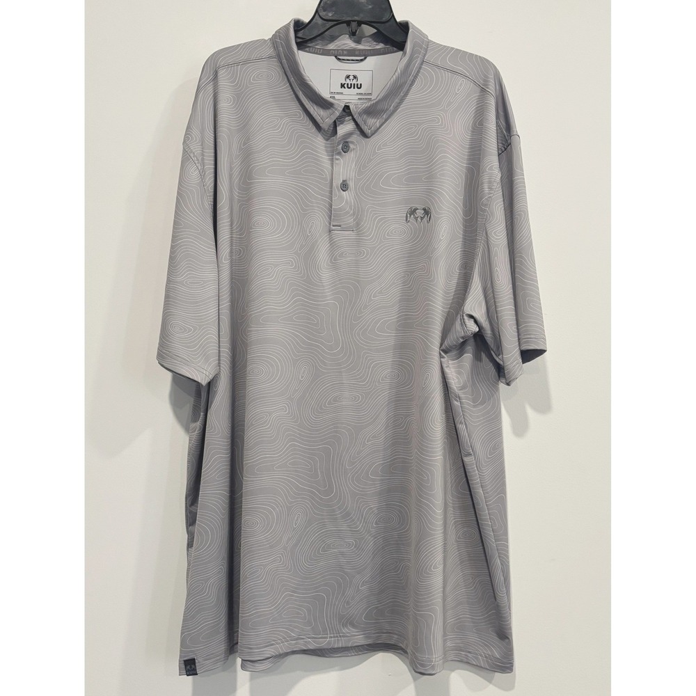 KUIU Mens Polo Shirt 4XL Topographic Performance Technical Performance 21187